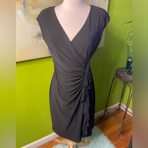 Side gathered dress